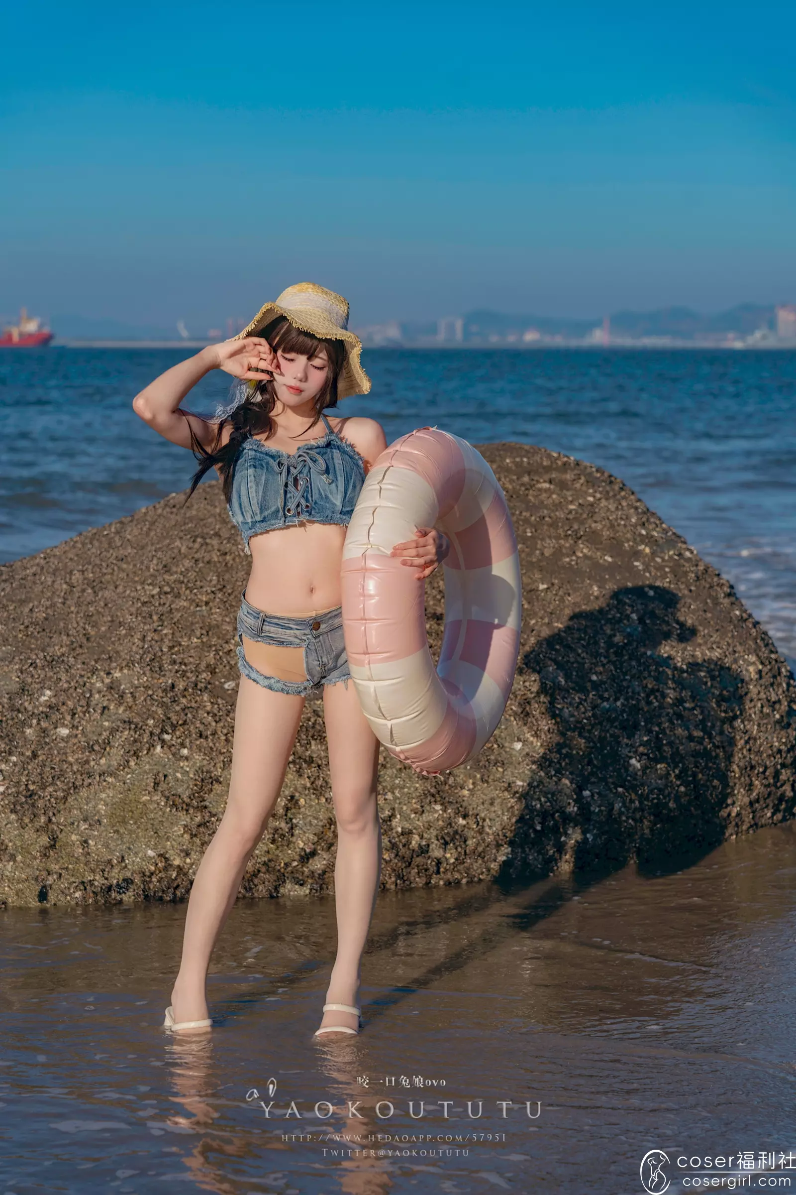 黏黏团子兔 海の夏日&Shotgun 美女写真图片在线欣赏-coser福利社