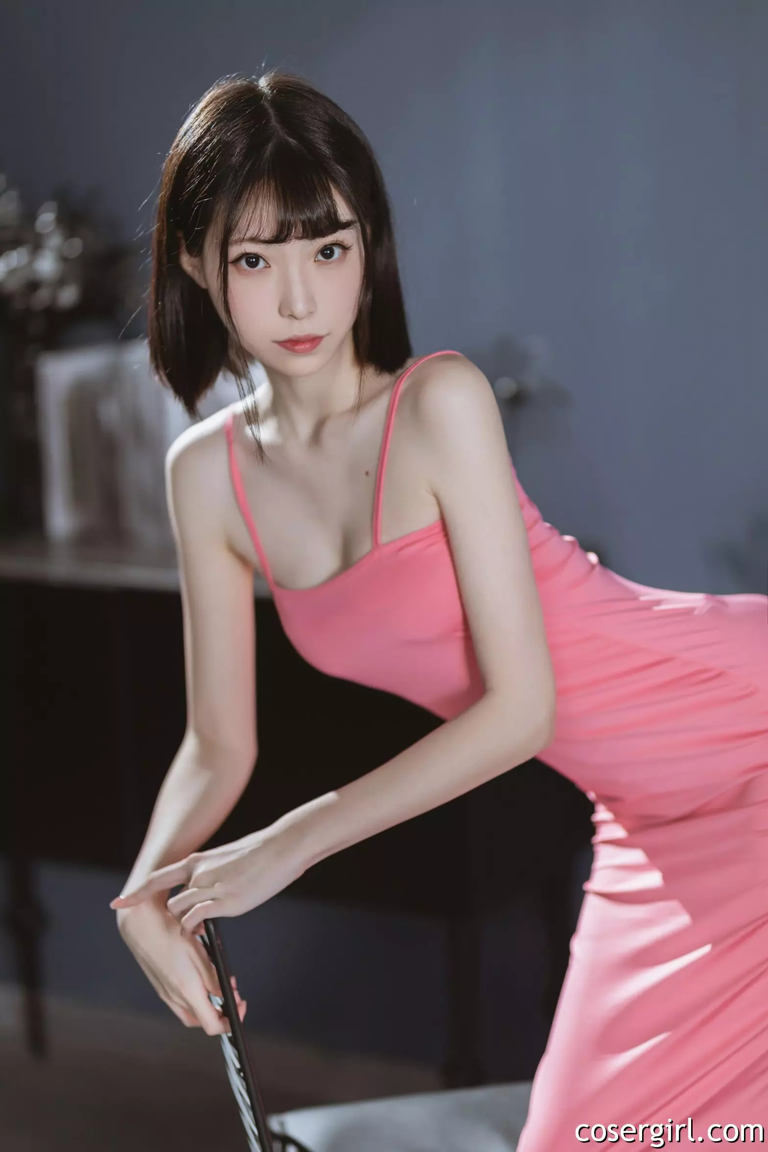图片[6]-许岚LAN 粉色长裙 - coser福利社写真图片在线欣赏-coser福利社